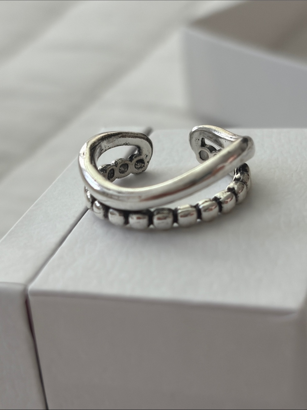 Sterling Silver Open Band Ring - Silver Women’s Accessory